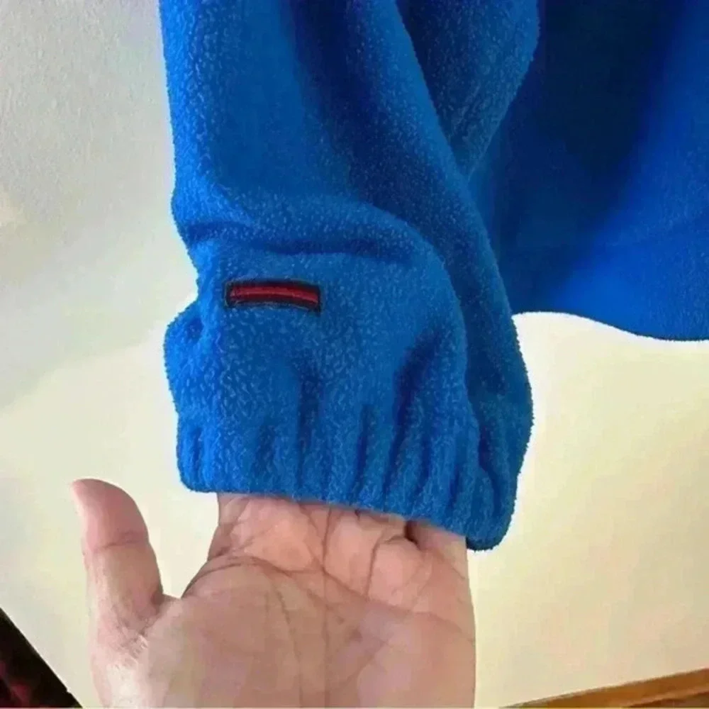 Fubu Men's Fleece Sweater Sweatshirt Size XL‎ 1/4 Zip Pullover Blue